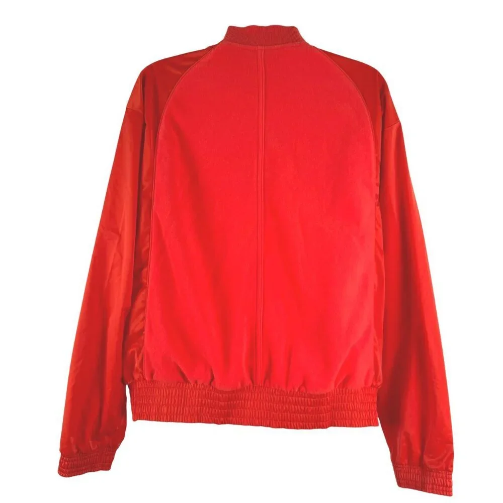 Athleta Zion‎ Microfleece Full Zip Jacket Medium Torch Red Polyester NWT CJ-1898